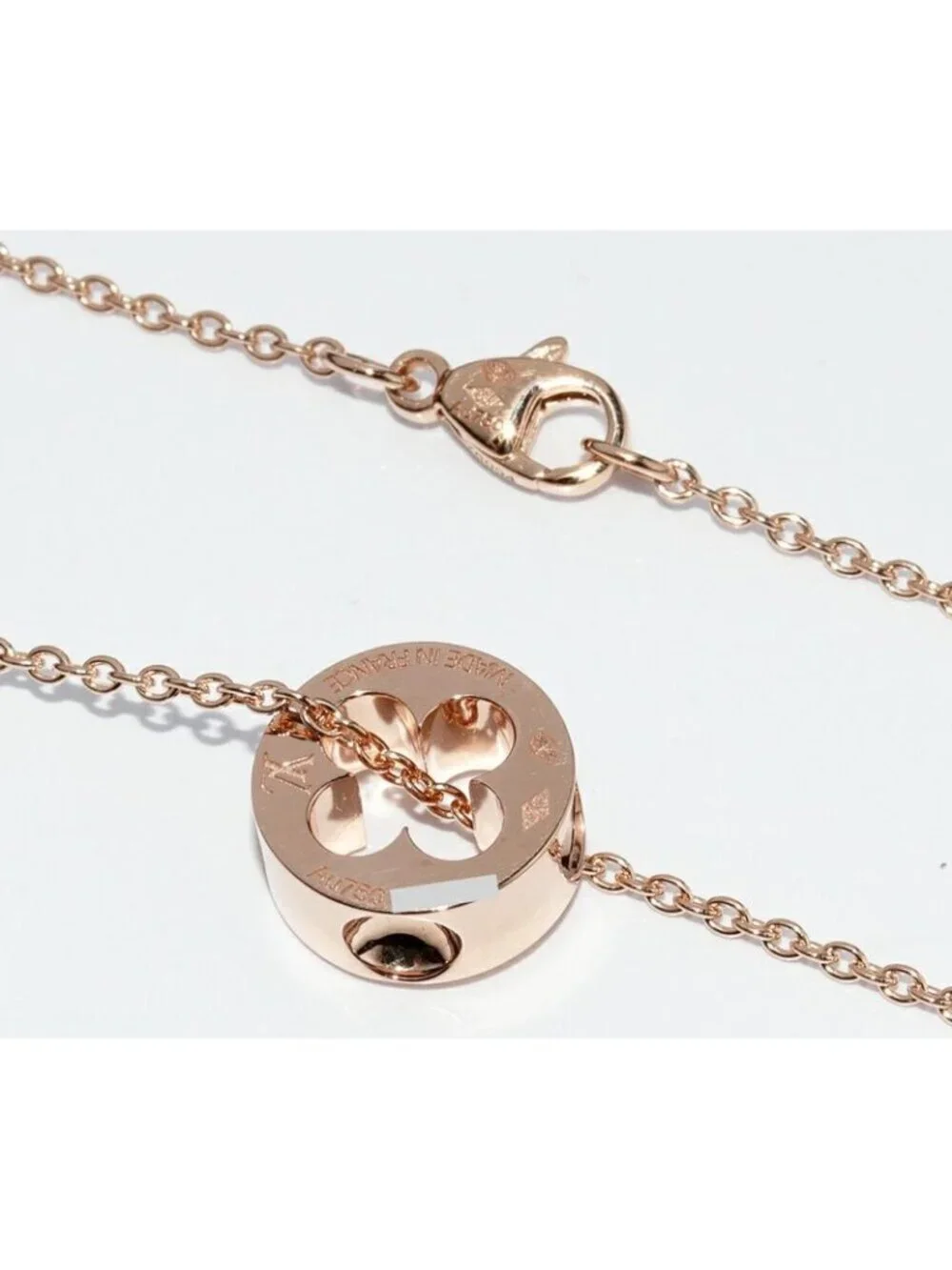 Louis Vuitton Pendant Necklace 18K Pink Gold Pendentif Empreinte - Picture 4 of 4